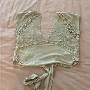 Free People crochet crop top